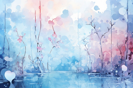 Frozen Abstracts: Seek out abstract shapes and patterns in ice formations, frost, or frozen puddles. - Generative AIの素材