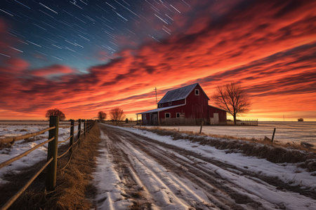 Winter Farm Scenes - Generative AIの素材