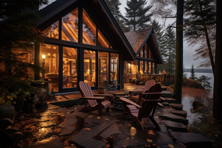 Cozy Cabin Retreats - Generative AIの素材