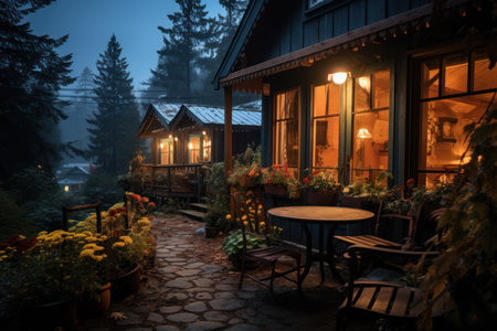 Cozy Cabin Retreats - Generative AIの素材