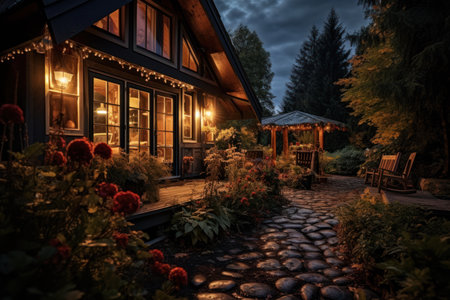 Cozy Cabin Retreats - Generative AIの素材