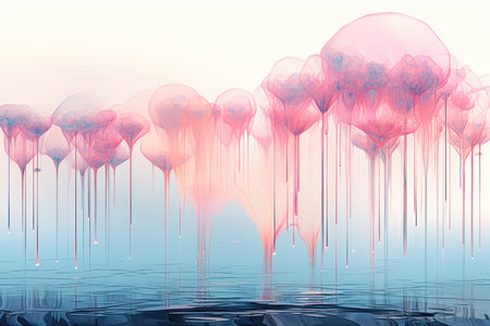 Frozen Water Droplets - Generative AIの素材