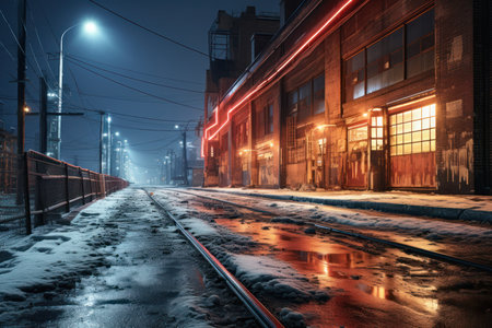Winter Industrial Scenes - Generative AIの素材