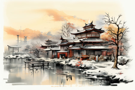 Winter Industrial Scenes - Generative AIの素材