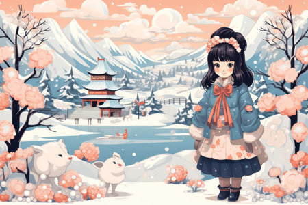 Vintage Winter - Generative AIの素材