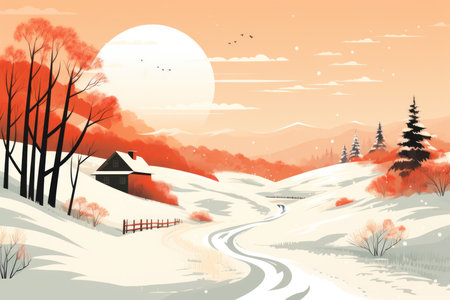 Vintage Winter - Generative AIの素材