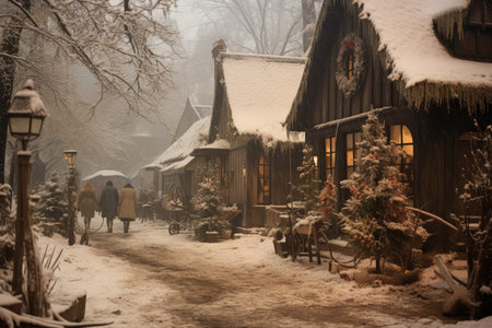 Vintage Winter - Generative AIの素材