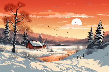 Vintage Winter - Generative AIの素材