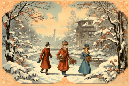 Vintage Winter - Generative AIの素材