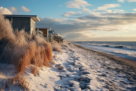 Winter Beaches - Generative AIの素材
