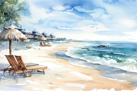 Winter Beaches - Generative AIの素材