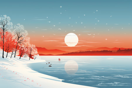 Winter Beaches - Generative AIの素材