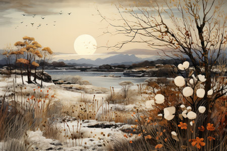 Frosty Morning Landscapes - Generative AIの素材