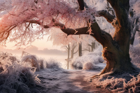 Frosty Morning Landscapes - Generative AIの素材