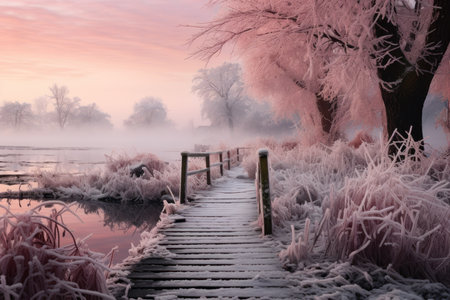 Frosty Morning Landscapes - Generative AIの素材