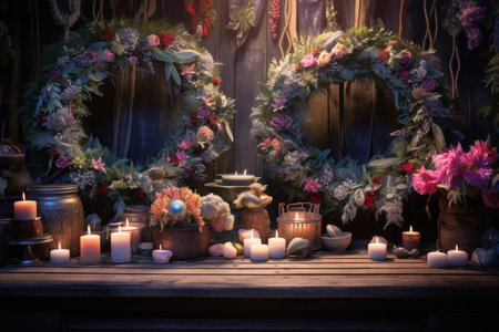 Festive Wreaths - Generative AIの素材