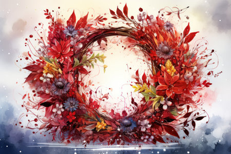 Festive Wreaths - Generative AIの素材