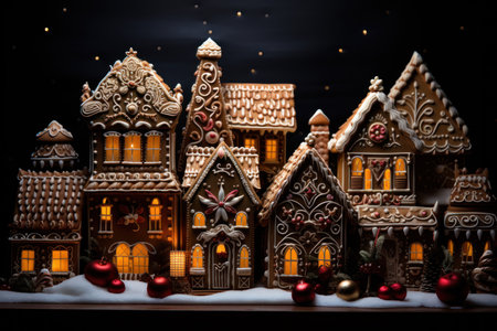 Gingerbread Houses - Generative AIの素材