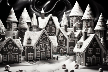 Gingerbread Houses - Generative AIの素材