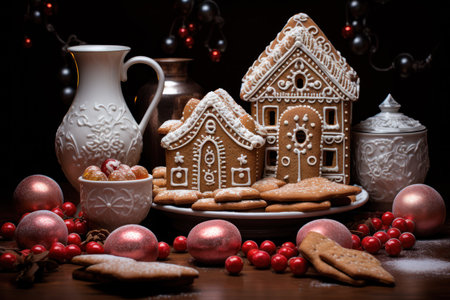 Gingerbread Houses - Generative AIの素材
