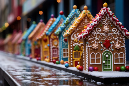 Gingerbread Houses - Generative AIの素材