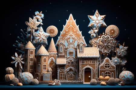 Gingerbread Houses - Generative AIの素材