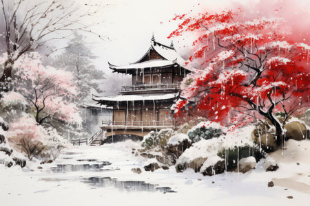 Snowfall - Generative AIの素材