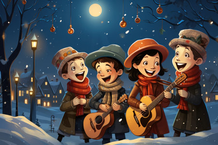 Carolers and Musicians - Generative AIの素材