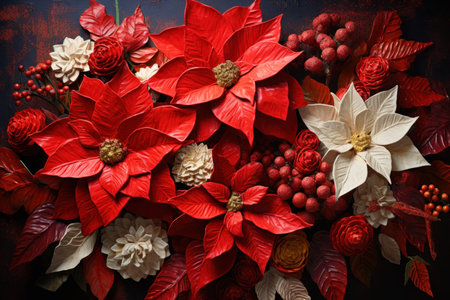 Poinsettias - Generative AIの素材