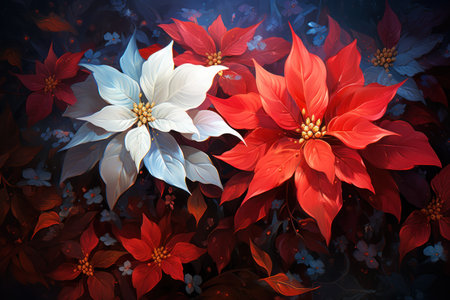 Poinsettias - Generative AIの素材