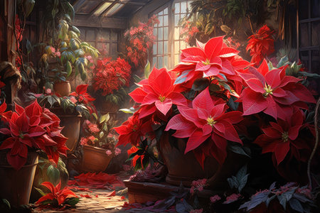 Poinsettias - Generative AIの素材