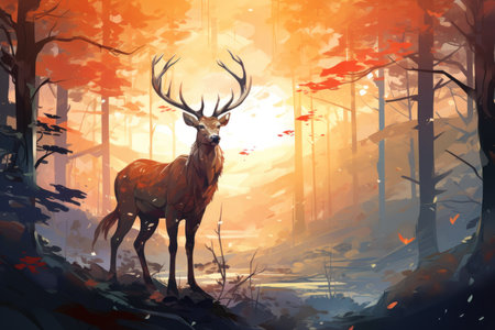 Reindeer - Generative AIの素材