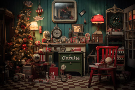 Vintage Christmas Decor - Generative AIの素材