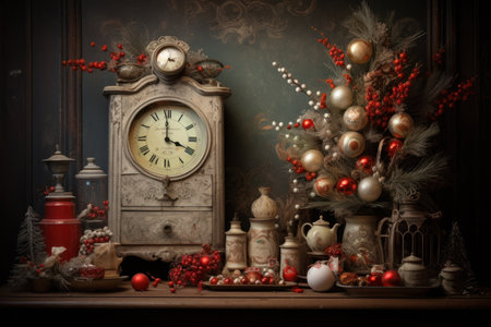 Vintage Christmas Decor - Generative AIの素材