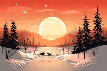 Christmas Sleigh Rides - Generative AIの素材