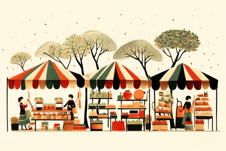 Holiday Market Food - Generative AIの素材