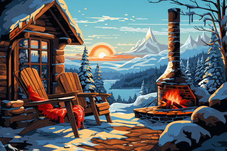 Fireplace Moments - Generative AIの素材