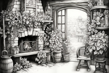 Fireplace Moments - Generative AIの素材