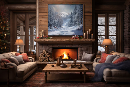 Fireplace Moments - Generative AIの素材