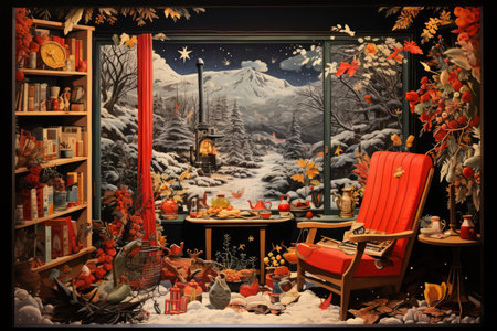 Fireplace Moments - Generative AIの素材