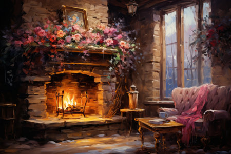 Fireplace Moments - Generative AIの素材