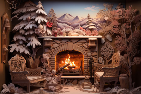Fireplace Moments - Generative AIの素材