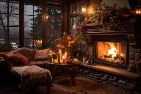 Fireplace Moments - Generative AIの素材
