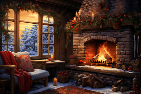 Fireplace Moments - Generative AIの素材
