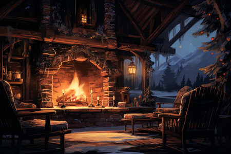 Fireplace Moments - Generative AIの素材