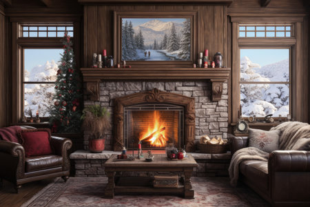 Fireplace Moments - Generative AIの素材