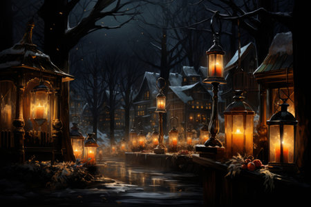 Candlelit Luminaries - Generative AIの素材