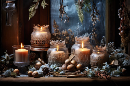 Candlelit Luminaries - Generative AIの素材