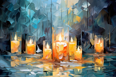 Candlelit Luminaries - Generative AIの素材