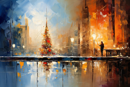 Christmas Eve Reflections - Generative AIの素材